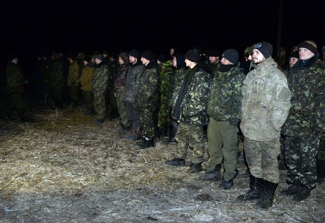 Обмен пленными в Луганской области. Фото: AFP