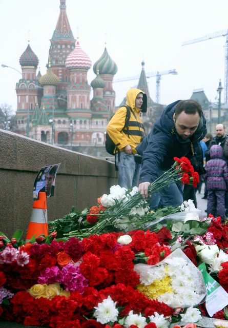 Бориса Немцова застрелили в центре Москвы. Фото: AFP