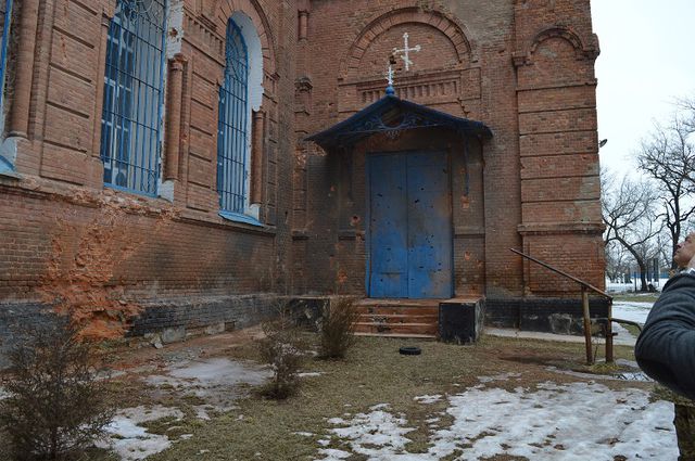 <p>Церкви пошкоджені в результаті обстрілів. Фото: прес-служба</p>