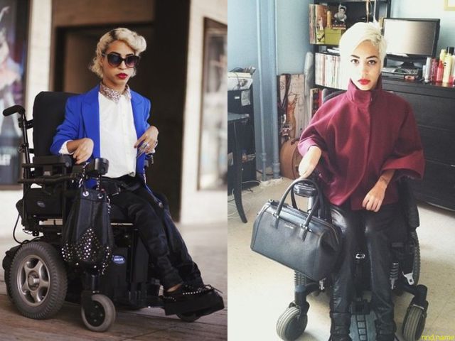 Джилліан Меркадо (Jillian Mercado) – американська модель, відомий блогер. З 12 років дівчина прикута до інвалідного візка, що не завадило її участі в показах Diesel і Nordstrom.