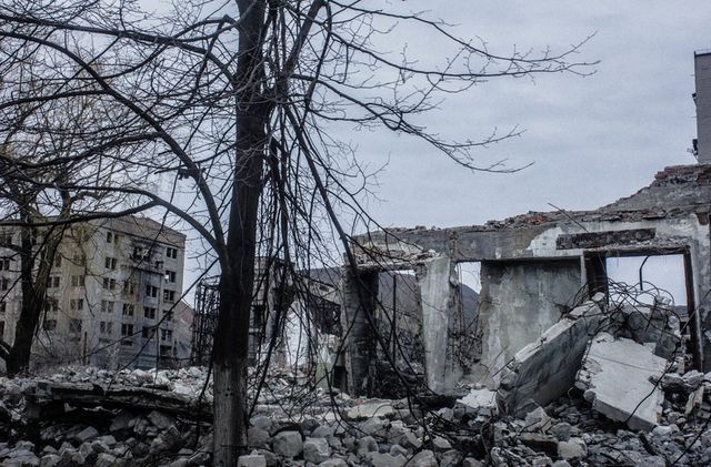 Разрушенный Углегорск. Фото: Соцсети