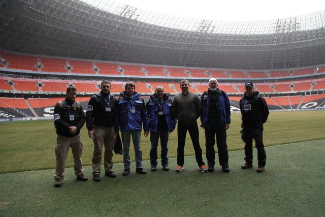Представители ОБСЕ посетили стадион Донбасс Арена. Фото: пресс-центр.