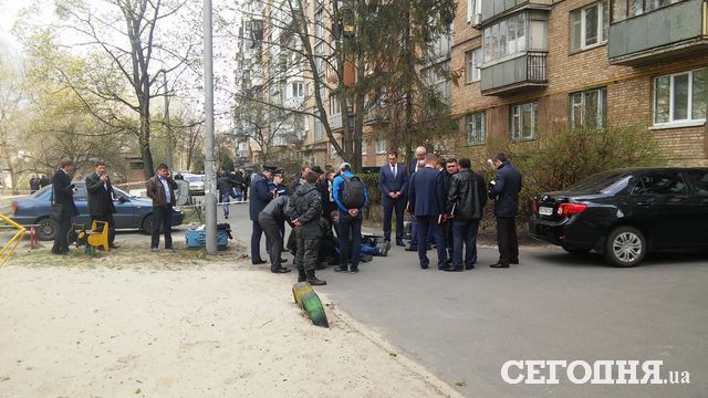 Место убийства Олеся Бузины. Фото: Андрей Черкашин