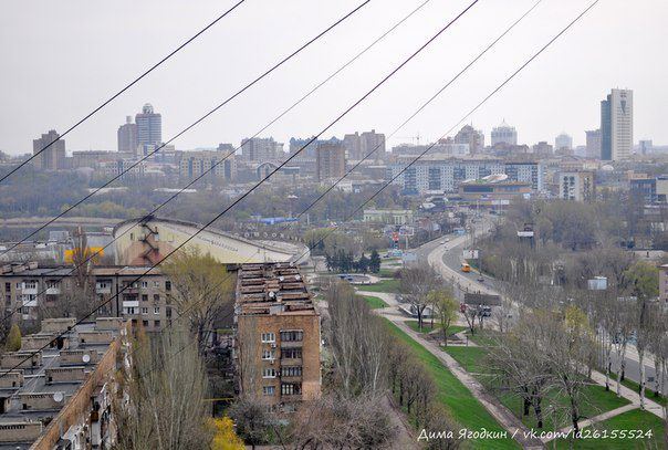 В Донецке просыпается природа и периодически слышны залпы артиллерии. Фото: vk.com