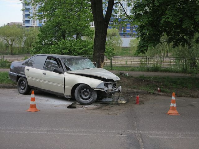 Водителя и пассажира увезли в больницы. Фото: УГАИ Киева