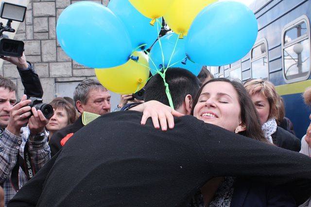 Активист Евромайдана Яценко вернулся во Львов. Фото: loda.gov.ua