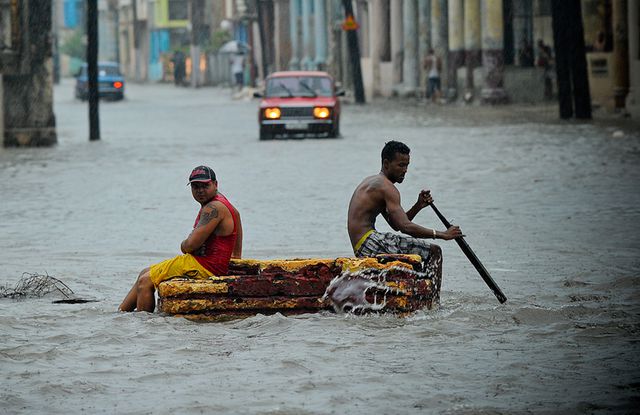 Кубу затопило в результаті безперервних проливних дощів. Фото: AFP