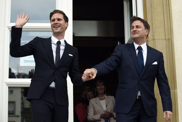 Премьер Люксембурга заключил брак со своим партнером, фото AFP