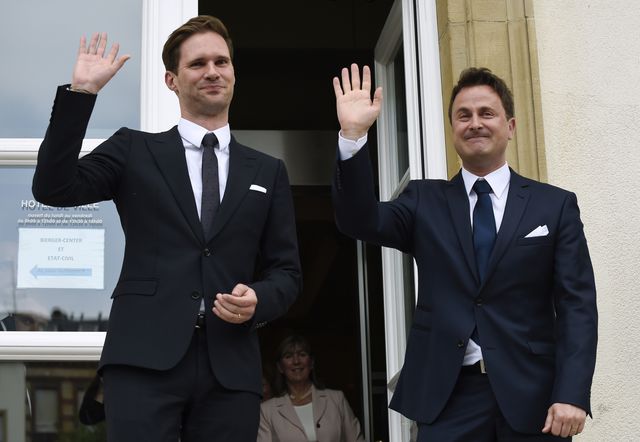 <p>Прем'єр Люксембургу уклав шлюб зі своїм партнером, фото AFP</p>
