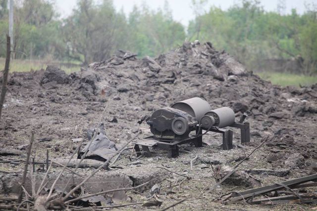 <p>Наслідки вибуху в Донецьку. Фото: Фейсбук</p>