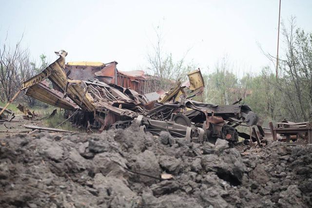 Последствия взрыва в Донецке. Фото: Фейсбук