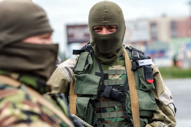 <p>У Мукачевому багато військової техніки. Фото: AFP</p>