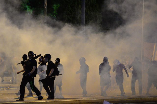 <p>Противники угоди з кредиторами влаштували безлади в Афінах, фото AFP</p>
