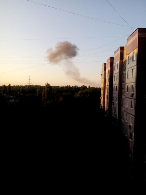 <p>Донецьк здригнувся від вибуху. Фото: соцмережі</p>
