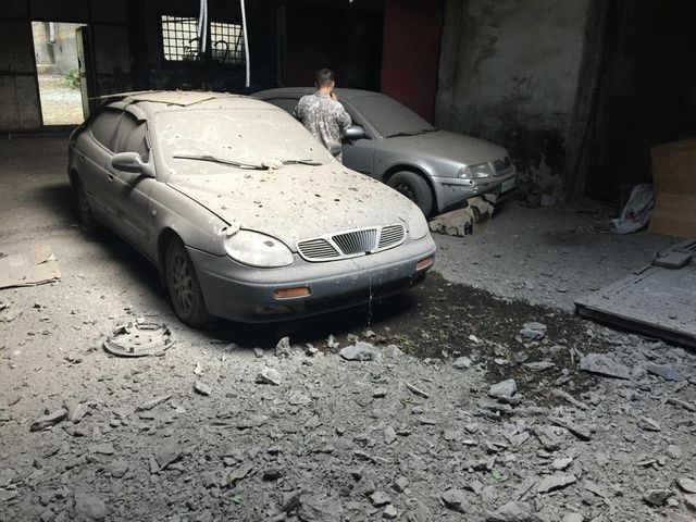 Донецк после обстрела. Фото: соцсети