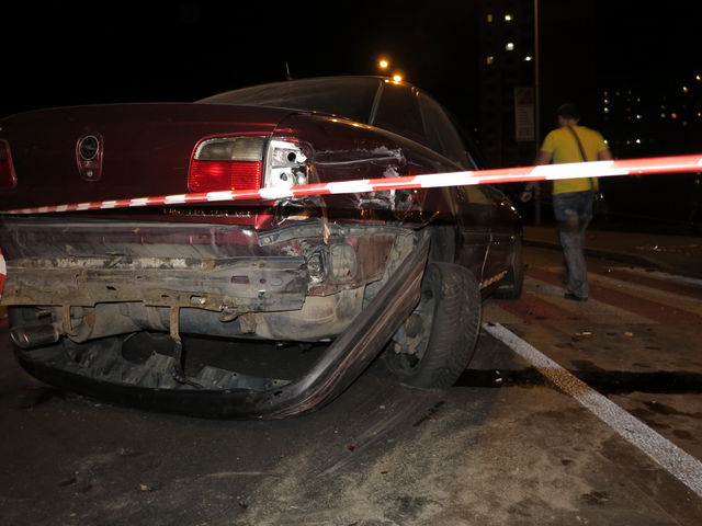 ДТП произошло вечером. Фото: пресс-служба УГАИ Киева