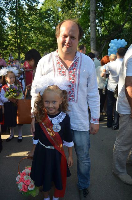 Виктор Бронюк с дочерью.  Фото: соцсети