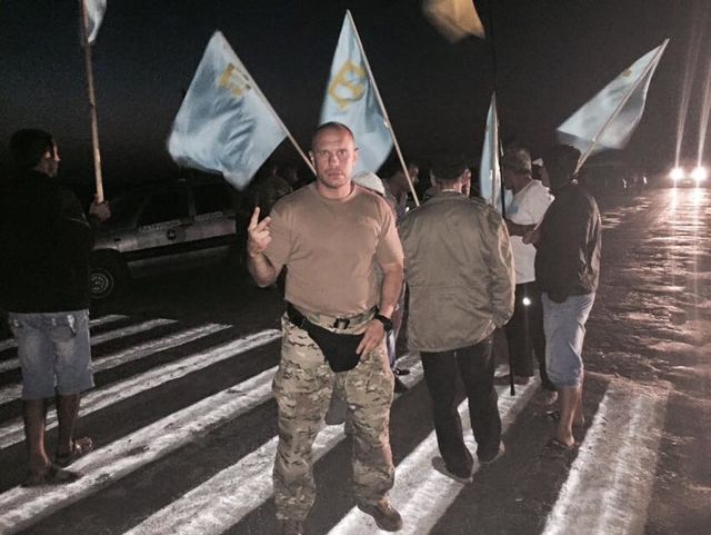 <p>Міліція посилює свої позиції на кордоні Криму. Фото: Фейсбук</p>
