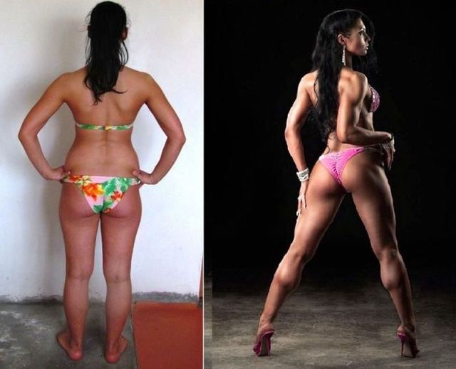 <p>Маріка Матесович, фітнес-бікіні, до і після схуднення. Фото: соцмережі</p>