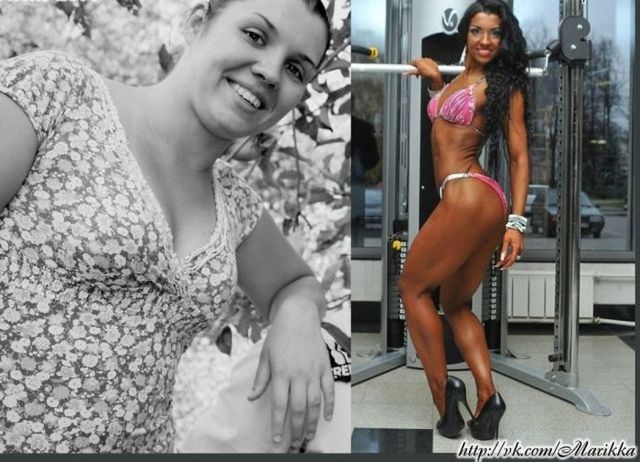 <p>Маріка Матесович, фітнес-бікіні, до і після схуднення. Фото: соцмережі</p>