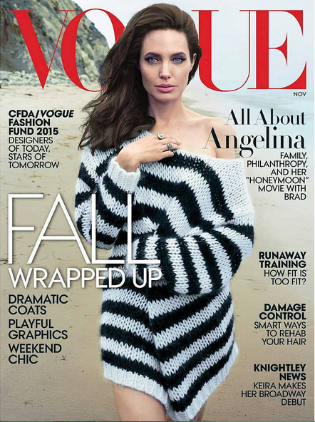 <p>Джолі з сім'єю у фотосесії для Vogue. Фото: instagram / annieleibovitz</p>