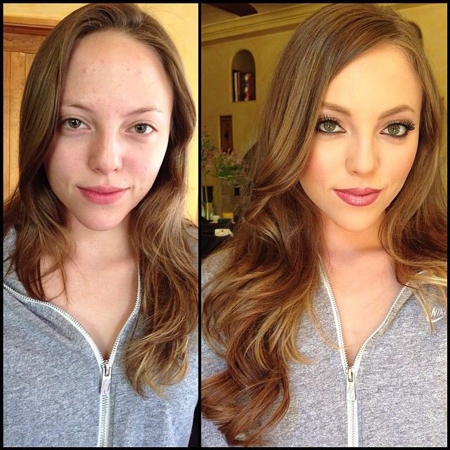 <p>Дівчата до макіяжу і після.&nbsp;Фото: instagram.com/xmelissamakeupx</p>