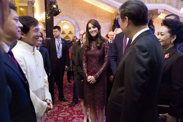 <p>Кейт на зустрічі з головою КНР. Фото: AFP</p>