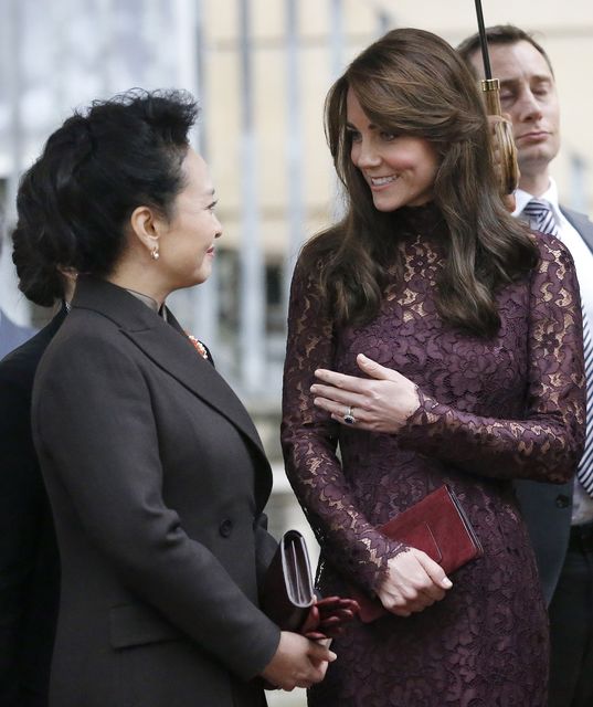 <p>Кейт на зустрічі з головою КНР. Фото: AFP</p>