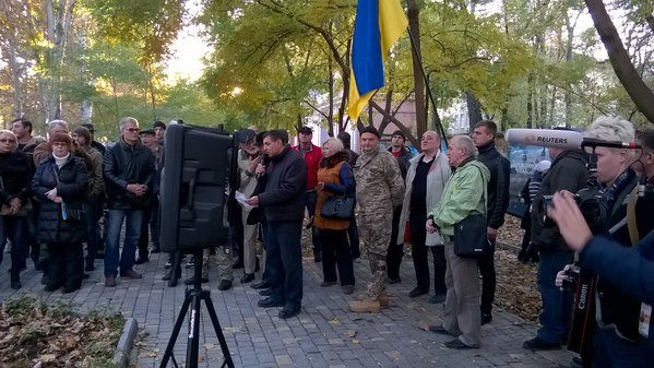 <p>Мітинг. Фото: Дар'я Сидорівська, телеканал "Україна", twitter.com/zloy_odessit</p>
