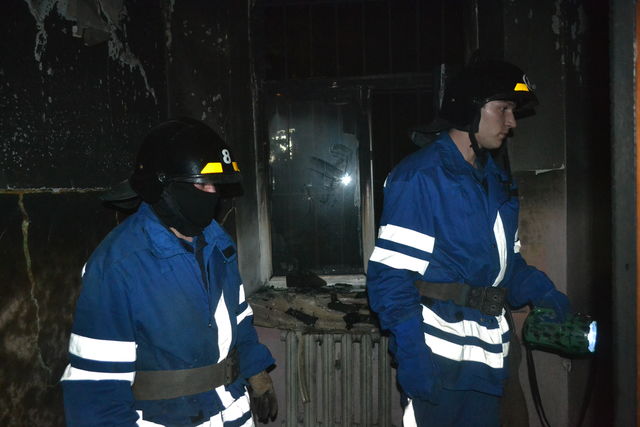 Пожар в общежитии. Фото: ГСЧС Одесской области