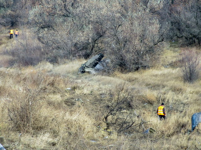 <p>Перші фото з місця падіння СУ-25 під Запоріжжям, фото vv.com.ua</p>