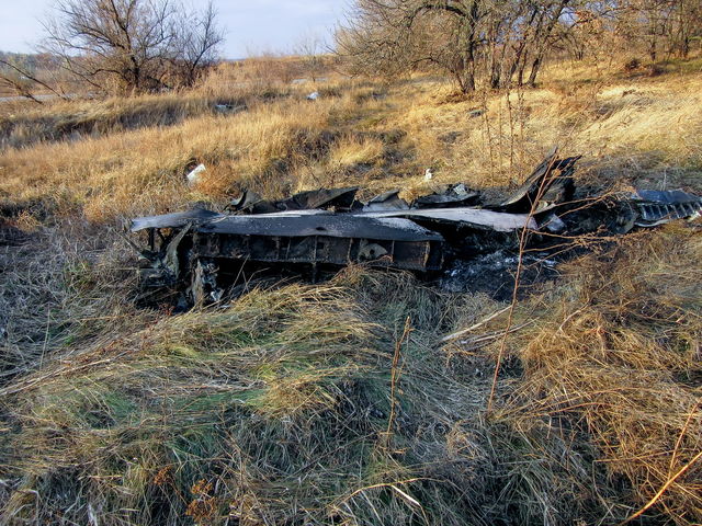 Первые фото с места падения СУ-25 под Запорожьем, фото vv.com.ua