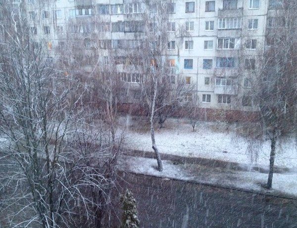 <p>У Житомир прийшла зима. Фото: соцмережі</p>