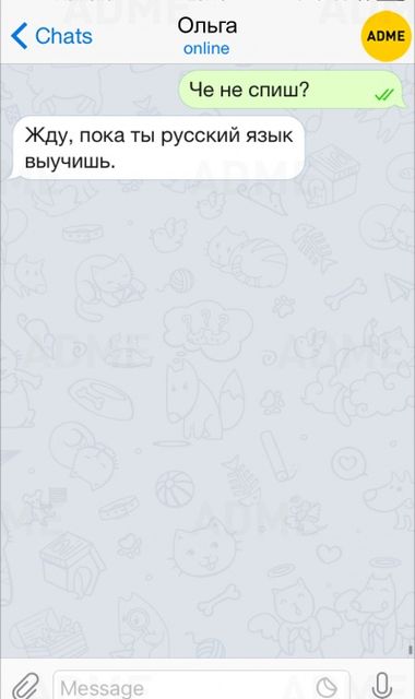 Иногда писать СМС – смешно. Фото: adme.ru