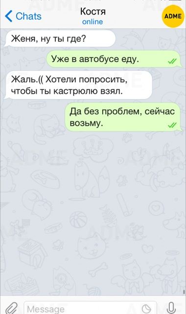 Иногда писать СМС – смешно. Фото: adme.ru