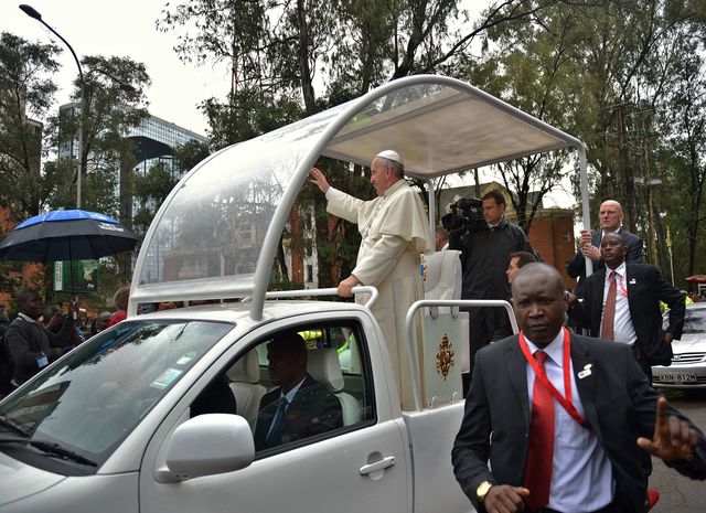 <p>Папа Римський у Кенії. Фото: AFP</p>