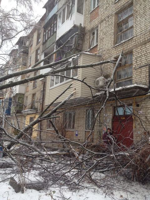 Снегопад в Харькове. Фото: соцсети