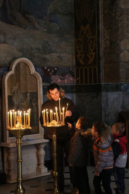 <p>Для дітей влаштували свято. Фото: прес-служба К-П Лаври</p>