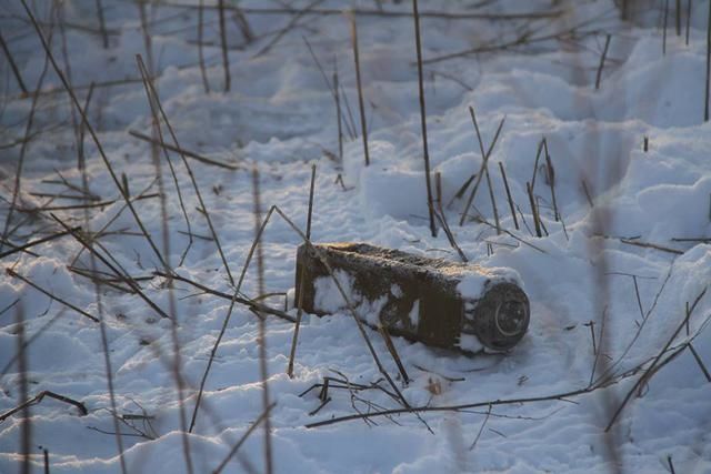 На Донбассе нашли кассетную мину. Фото: пресс-центр спецоперации