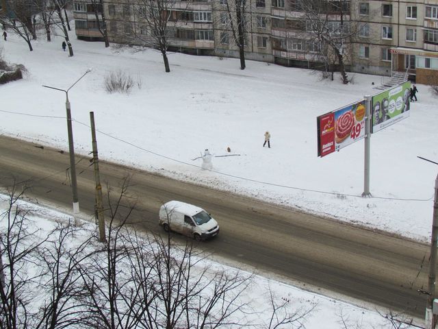 Снеговик. Фото: vk.com/livekharkov