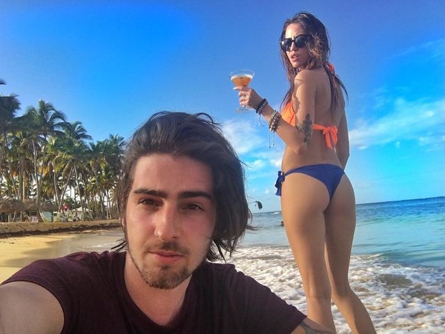 Надежда Дорофеева и Владимир Дантес в Доминиканской Республике. Фото: Instagram