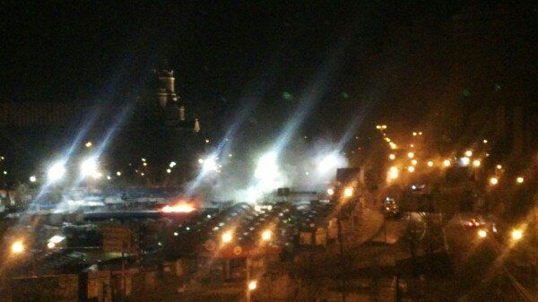 В Донецке горит центральный рынок, фото из соцсетей