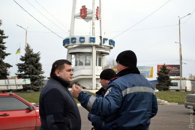 <p>Одеса приєдналася до блокади російських фур. Фото: А. Колісниченко, С. Стерненко</p>