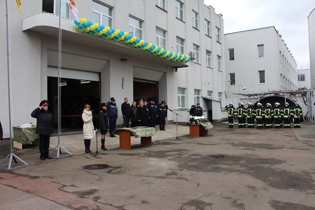 <p>У столиці відкрили нову пожежну частину. Фото: facebook.com/MNSKyiv</p>