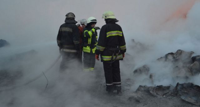 На месте пожара. Фото: ГСЧС Днепропетровской области