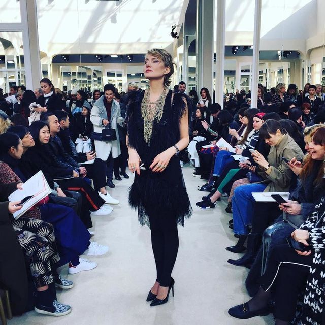 Рената Литвинова на показі в Парижі. Фото: Instagram