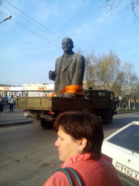 Ленина демонтировали. Фото: соцсети