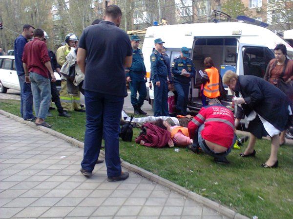 <p>На місці аварії. Фото: twitter.com/DoneckiiPatriot</p>