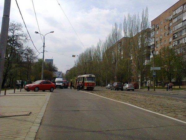 <p>На місці аварії. Фото: twitter.com/DoneckiiPatriot</p>