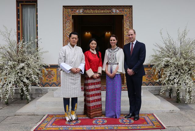 <p>Кейт і Вільям прилетіли в Бутан. Фото: AFP</p>